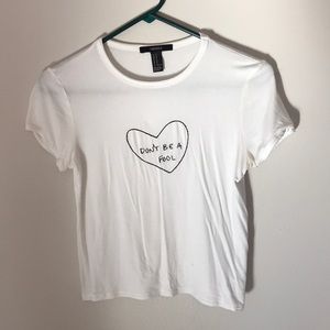 FOREVER 21 STITCHED T-SHIRT